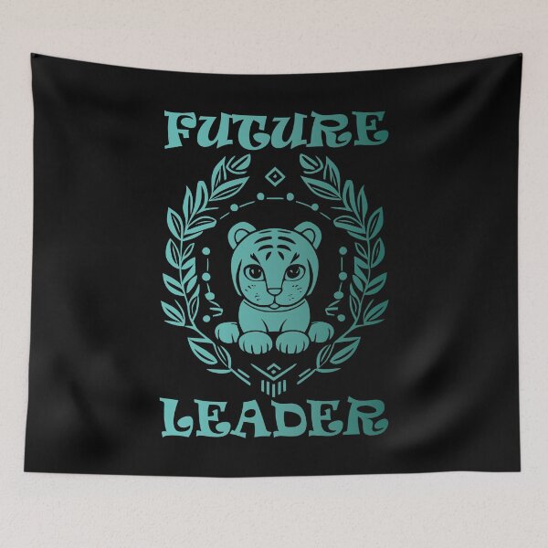 Item preview, Future Leader Tiger - Turquoise designed and sold by Soulemotion.