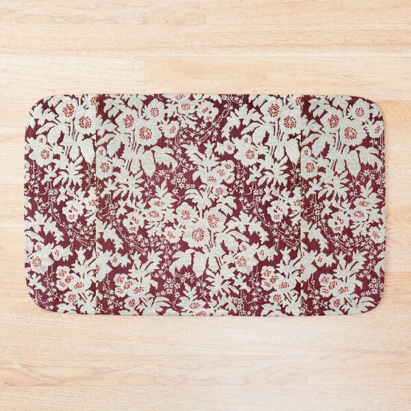 Item preview, floral vintage figured silk designed and sold by fleurdesignart.