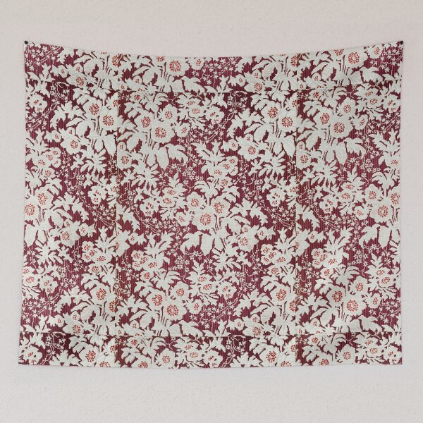 Item preview, floral vintage figured silk designed and sold by fleurdesignart.