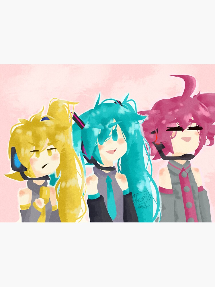 Vocaloid Triple Baka Chibis Poster for Sale by c10884