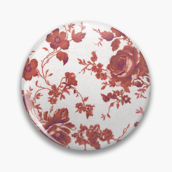 Item preview, Chinoiserie,toile,floral toile,roses,vintage art designed and sold by MariaMarinova.