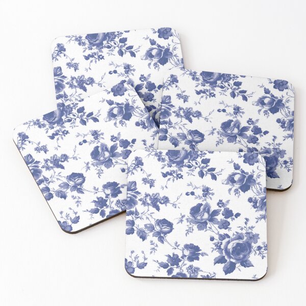 Item preview, Chinoiserie,toile,floral toile,roses,vintage art designed and sold by MariaMarinova.