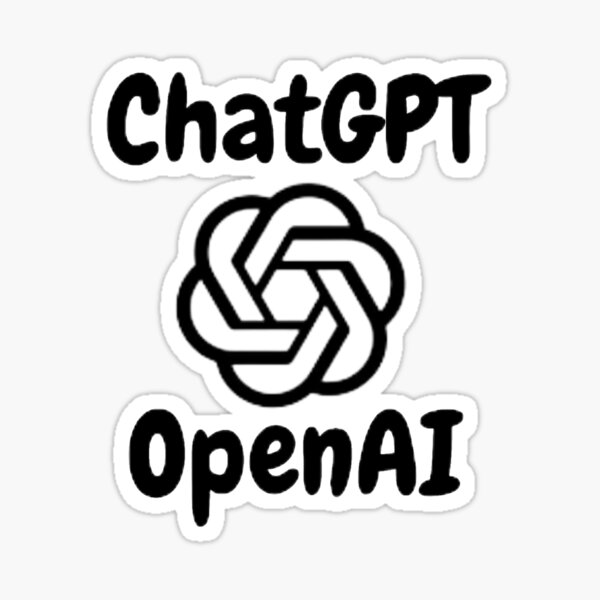 Aperçu de l'œuvre openAI chatGPT tous les autocollants créée et vendue par EYE-CATCHINGG.
