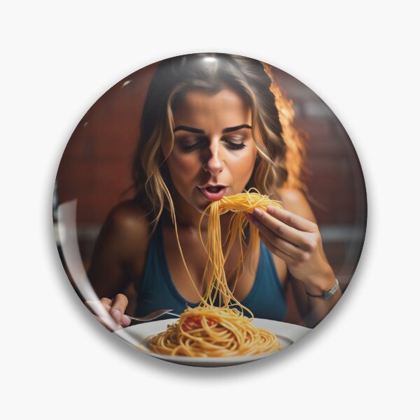 Item preview, Girl eating spaghetti designed and sold by cpuebla2.