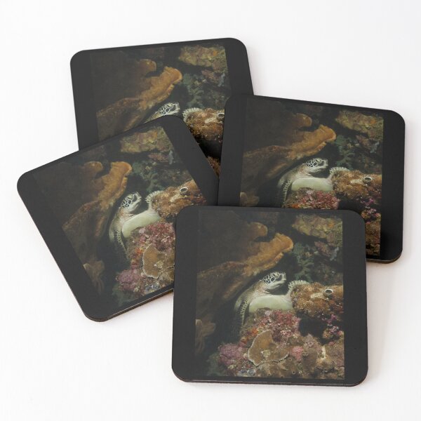 Item preview, A Green Turtle Snoozes on the Reef designed and sold by TawandaCuriel.