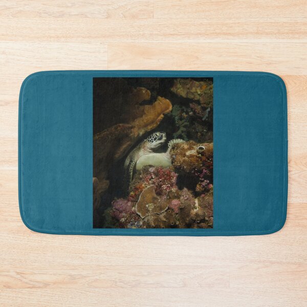 Item preview, A Green Turtle Snoozes on the Reef designed and sold by TawandaCuriel.