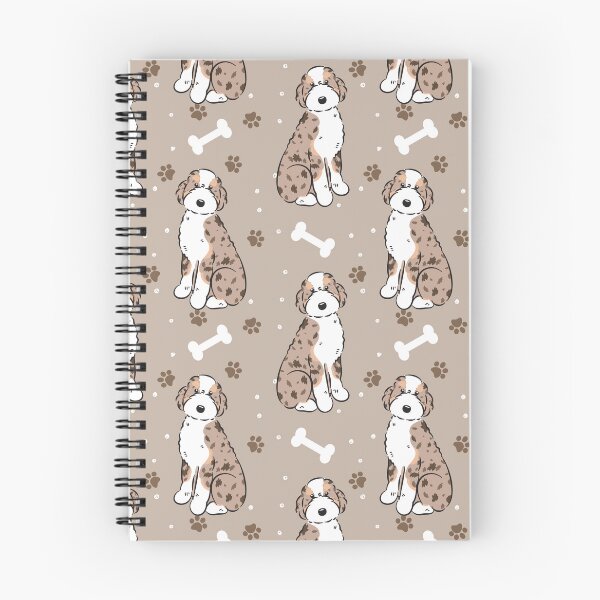 Item preview, Red Merle Tan Aussiedoodle Aussie Doodle Dog designed and sold by Lulupainting.