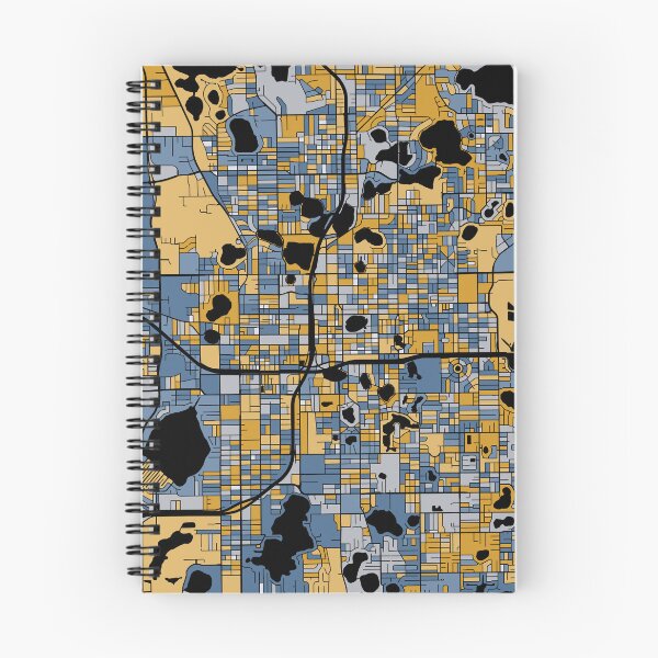 Aperçu de l'œuvre Motif de carte d'Orlando en bleu et or créée et vendue par PatternMaps.