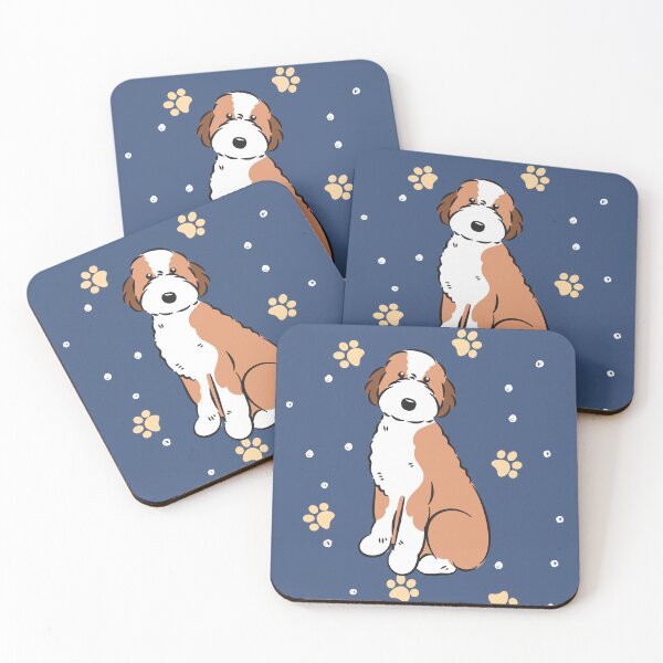 Item preview, Sable Aussiedoodle Aussie Doodle Dog designed and sold by Lulupainting.