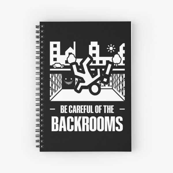 Noclipping Into The Backrooms (White) Spiral Notebook for Sale by  StarcallFanarts