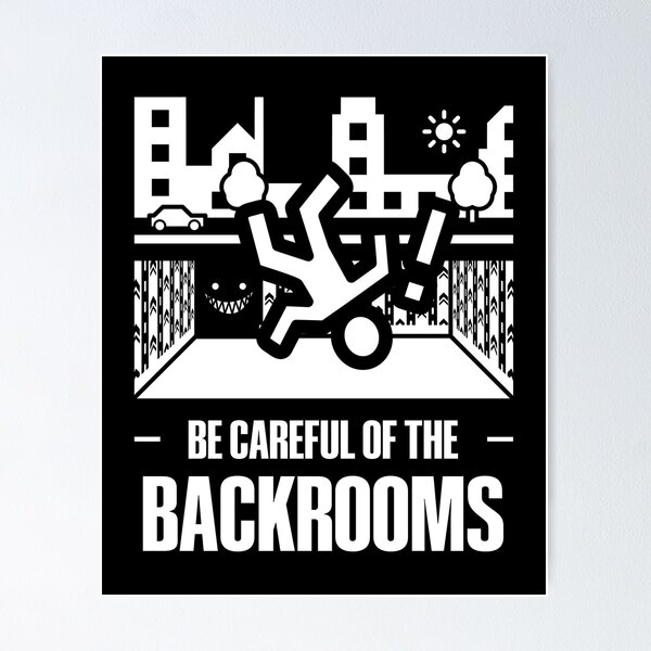 The Backrooms - The Poolrooms - Level 37 - Black Outlined Version - Retro -  Magnet