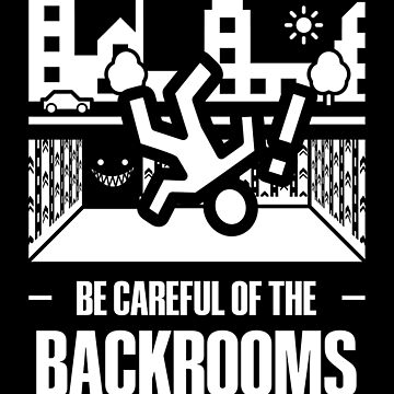 Noclipping Into The Backrooms (White) Art Board Print for Sale by  StarcallFanarts