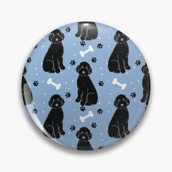Item preview, Black Aussiedoodle Aussie Doodle Dog designed and sold by Lulupainting.