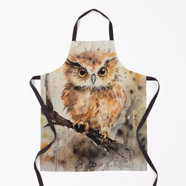 Item preview, Ollie the Owl: A small, curious owl with huge glasses perched on its beak, . designed and sold by Superann8.
