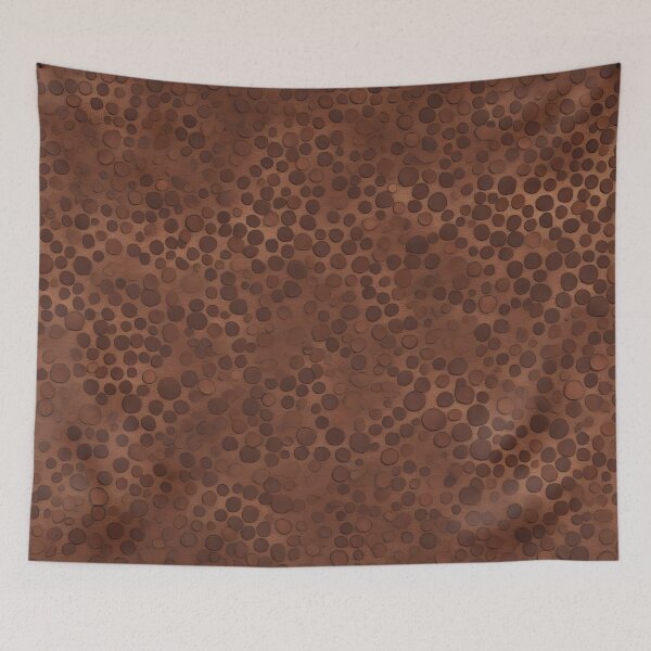 Item preview, Brown and light brown polka dots on a light brown background, designed and sold by Rostislav Bouda.