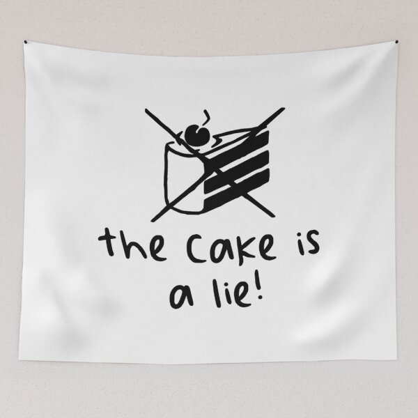 Item preview, The Cake Is A Lie - Black Coffee 	 	 designed and sold by hthjenobn73.