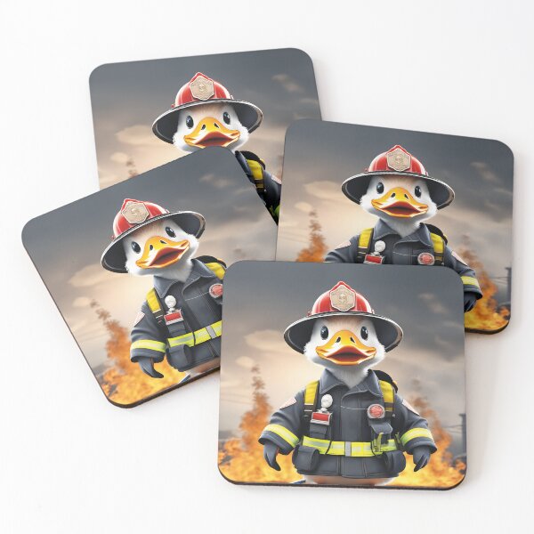 Item preview, funny duck at the fire department designed and sold by Mauswohn.