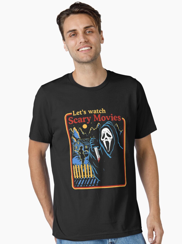 Thumbnail 1 of 7, Essential T-Shirt, Lets Watch Scary Movies Scream Horror Active designed and sold by SavchenkoH.