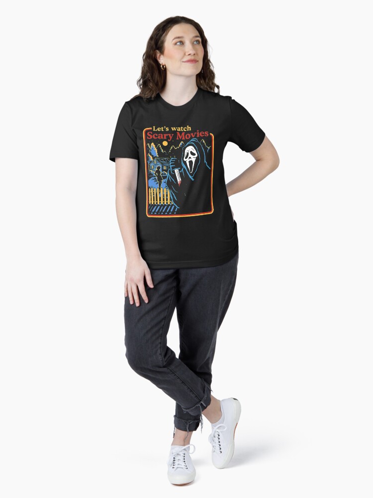 Thumbnail 4 of 7, Essential T-Shirt, Lets Watch Scary Movies Scream Horror Active designed and sold by SavchenkoH.