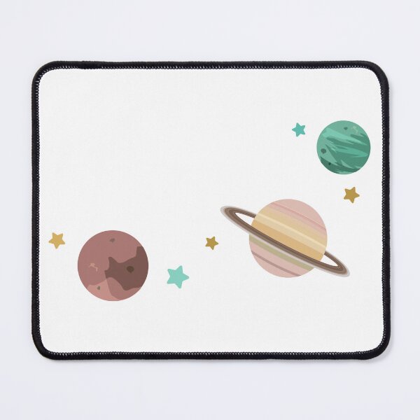 Item preview, Planets in a Crescent Sticker designed and sold by rebel-store21.