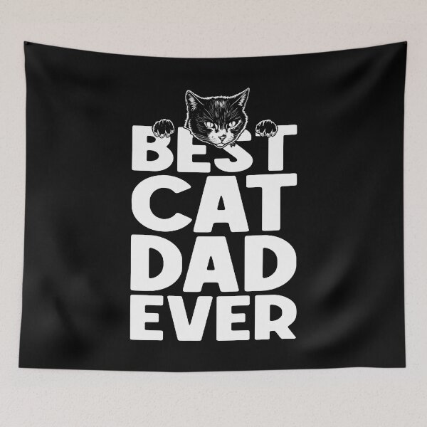 Item preview, Best Cat Dad Ever Cats Owner Father's Day Funny Quote Men designed and sold by GrandeDuc.