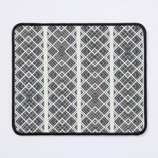 Item preview, Serpentine Elegance - Vertically Striped Diamond Design - Scandinavian hues designed and sold by Arubi-Art.