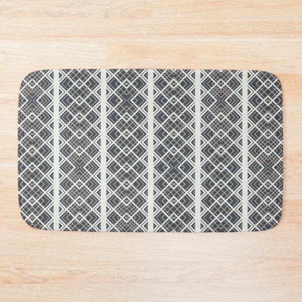 Item preview, Serpentine Elegance - Vertically Striped Diamond Design - Scandinavian hues designed and sold by Arubi-Art.