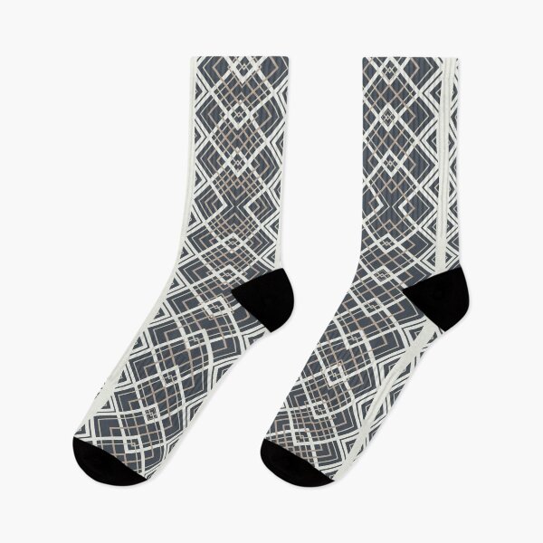 Item preview, Serpentine Elegance - Vertically Striped Diamond Design - Scandinavian hues designed and sold by Arubi-Art.