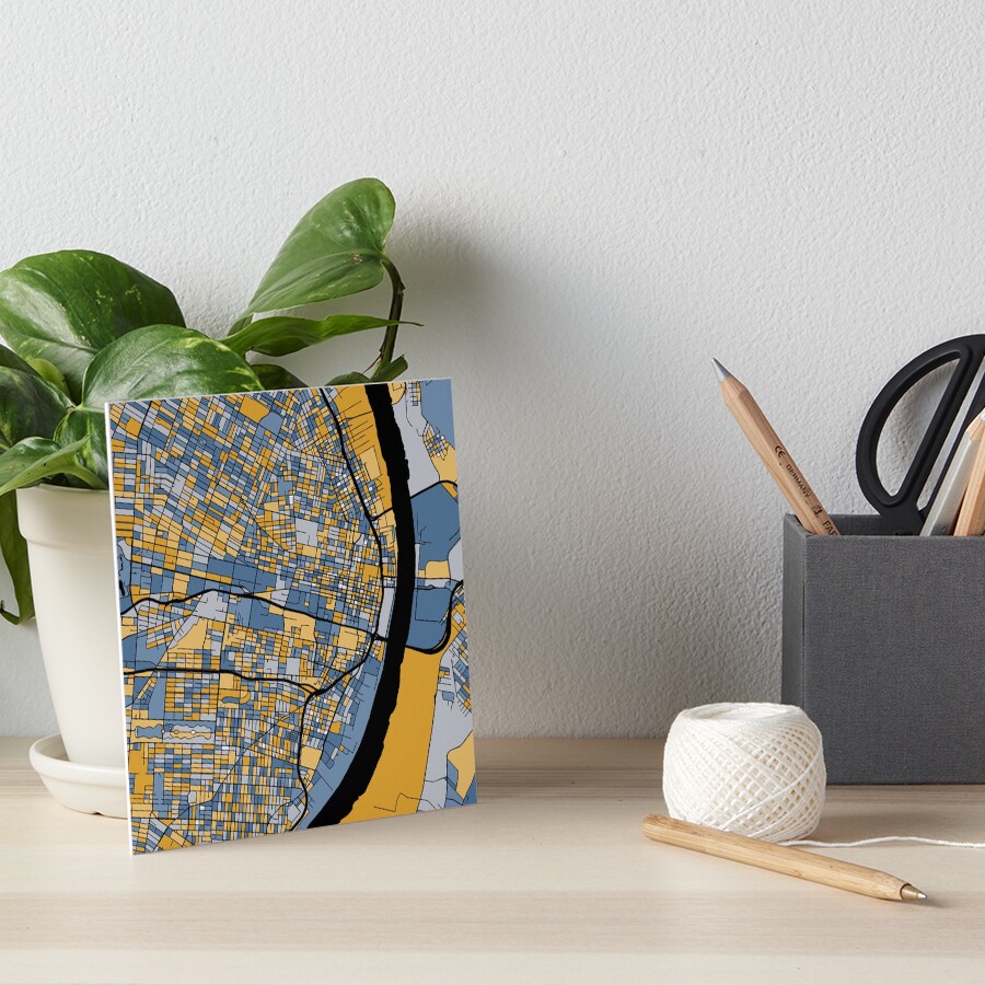 Item preview, Art Board Print designed and sold by PatternMaps.