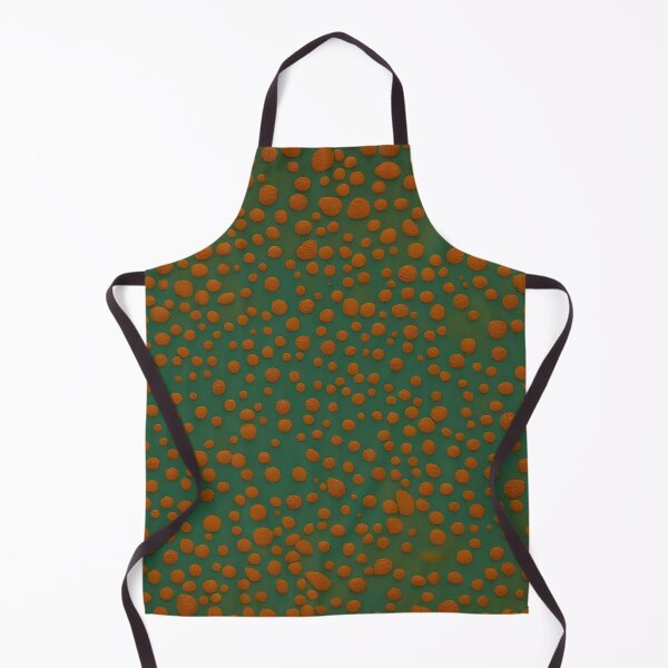 Item preview, Green background with orange polka dots, texture designed and sold by Rostislav Bouda.