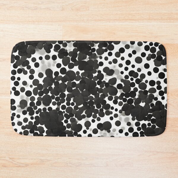 Item preview, Grey and black polka dots on a white background designed and sold by Rostislav Bouda.
