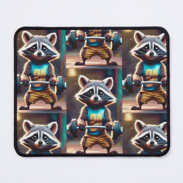 Item preview, A cute and cool raccoon working out designed and sold by Pelzi100.