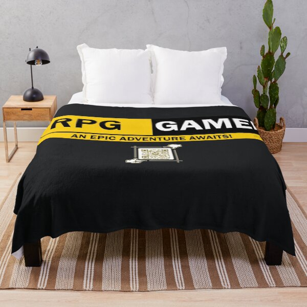 Item preview, RPG Gamer - An Epic Adventure Awaits! Gaming Logo V1 (Yellow/Black) designed and sold by Visual Resolutions.