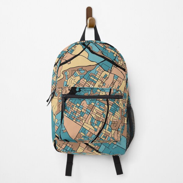 Item preview, Austin Map Pattern in Mid Century Pastel designed and sold by PatternMaps.
