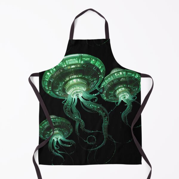 Item preview, Alien Invasion! Galactic UFO Spaceship Jellyfish designed and sold by HideTheInsanity.
