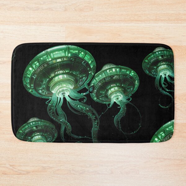Item preview, Alien Invasion! Galactic UFO Spaceship Jellyfish designed and sold by HideTheInsanity.