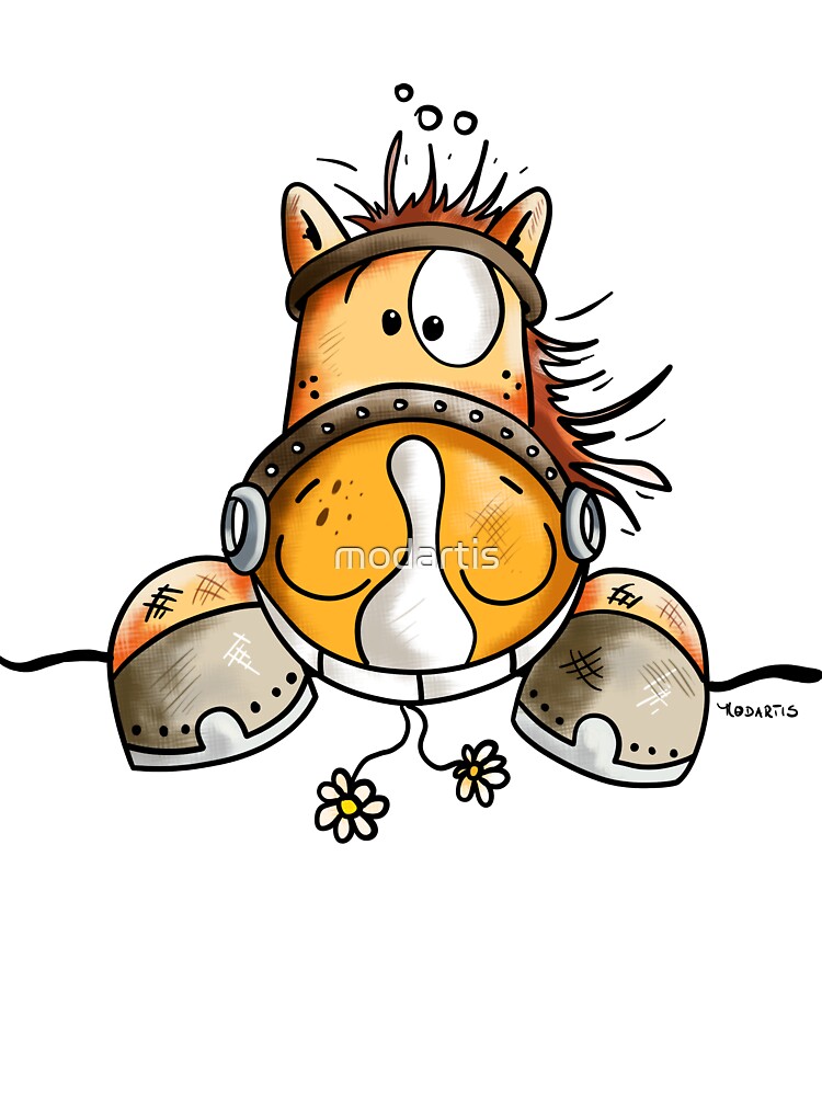 Lustige Pferde Cartoon Kinder T Shirt Von Modartis Redbubble