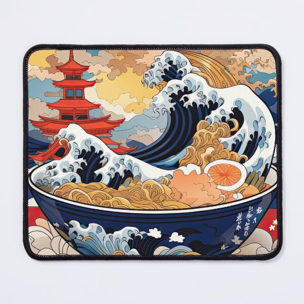 Item preview, The Great Wave Ramen designed and sold by Puristock.