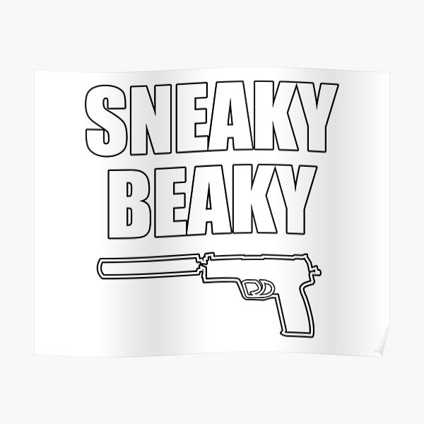 "Sneaky Beaky" Poster by drizzly Redbubble