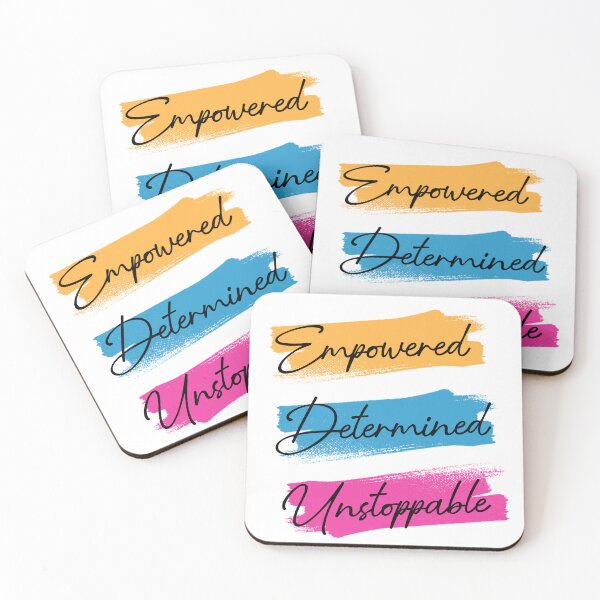Item preview, Empowered.Determined.Unstoppable designed and sold by Letter & Petal.