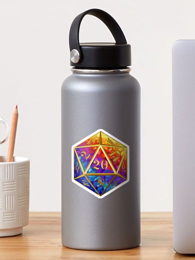 Imagen 1 de 3, Pegatina con la obra Vitral D20, diseñada y vendida por azraels.