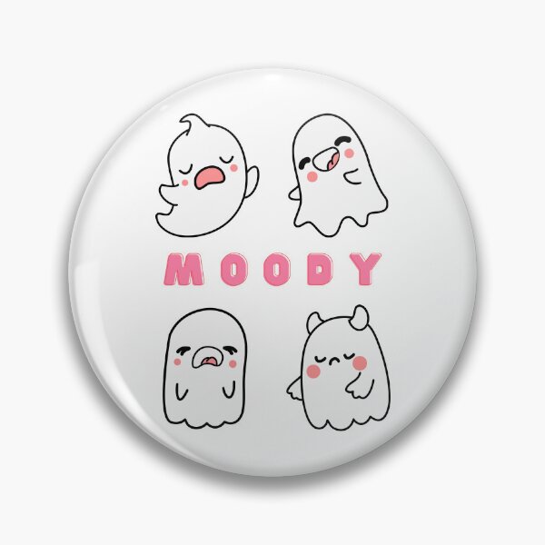 Item preview, Adorable moody ghosts for halloween designed and sold by noneko04.
