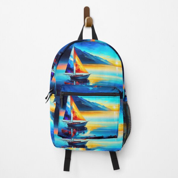Item preview, A sail boat on a blue mountain lake designed and sold by M-Y-A-R-T-.