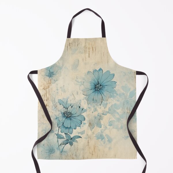 Item preview, Antique Vintage Blue Daisy Pattern designed and sold by pocketart2023.