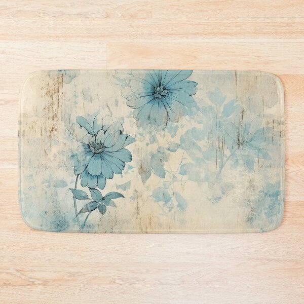 Item preview, Antique Vintage Blue Daisy Pattern designed and sold by pocketart2023.