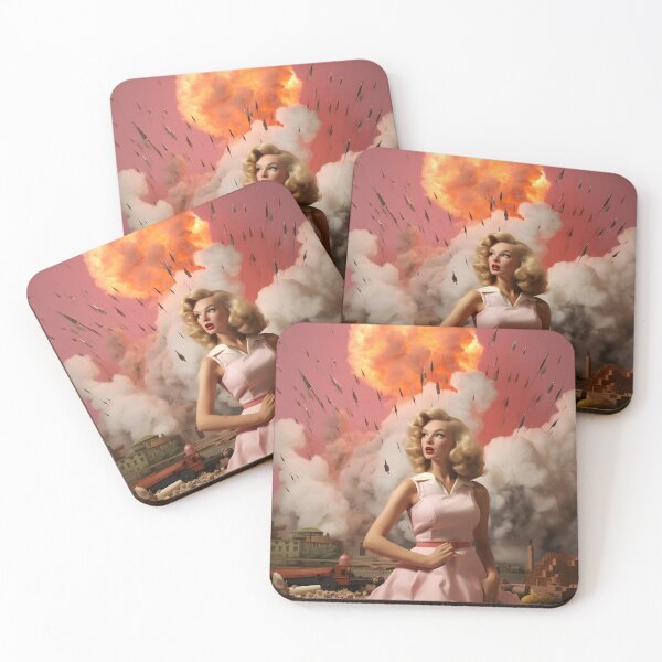 Item preview, Barbenheimer - Barbie In Front Of Explosion IV designed and sold by tw0nkey.