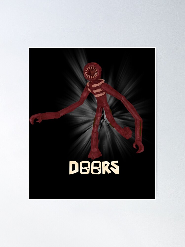 Roblox doors game monster Rush | Poster