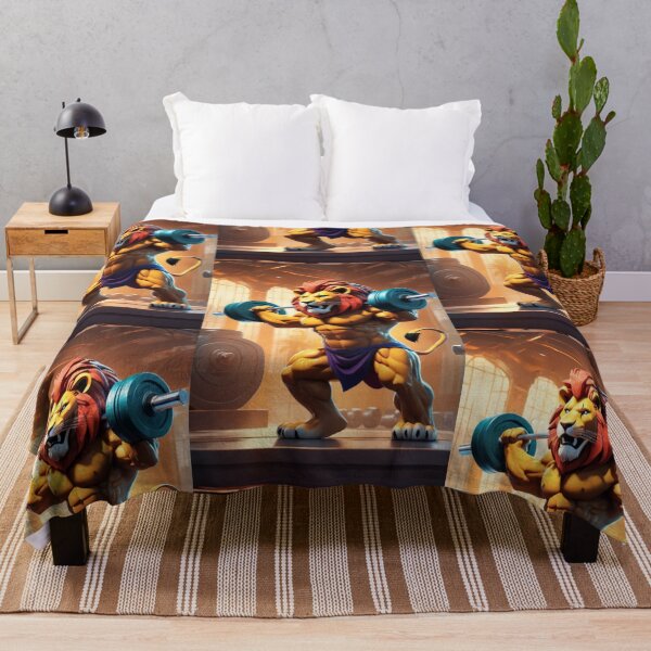 Item preview, A cute and cool lion working out designed and sold by Pelzi100.