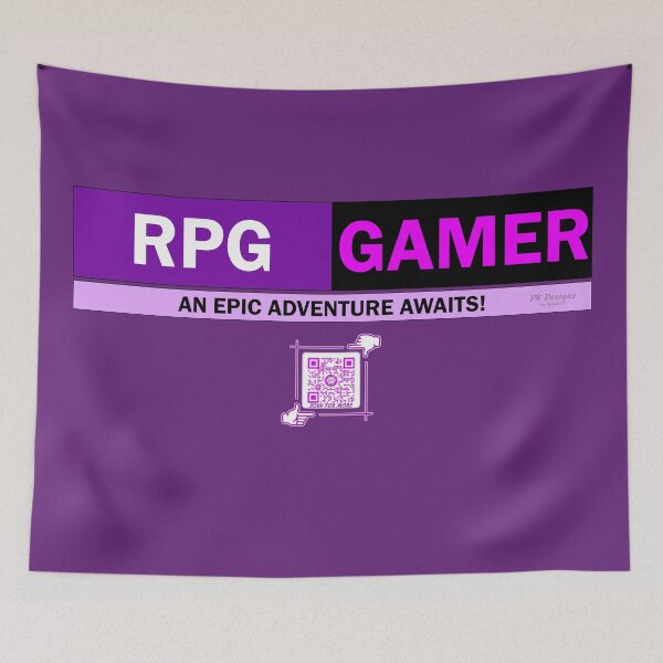 Item preview, RPG Gamer - An Epic Adventure Awaits! Gaming Logo V1 (Purple/Black/Pink) designed and sold by Visual Resolutions.