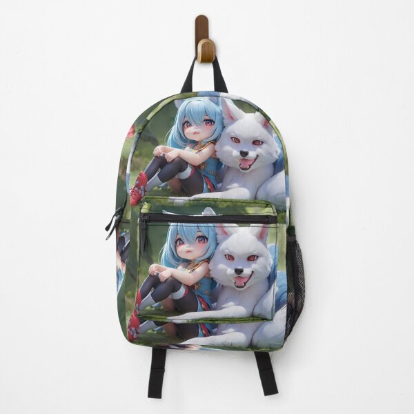 Item preview, Girl in the forest with wolf designed and sold by Stefo2AIPics.